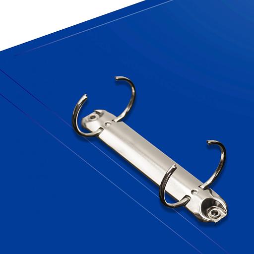 Папка на 2-х кольцах Silwerhof Eco SE-0420/2RBLU A4 пластик 0.5мм кор.30мм синий фото 5