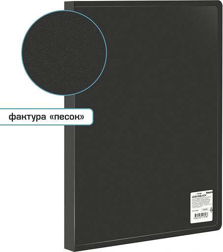 Папка с 100 прозр.вклад. Silwerhof Eco SE-V100BLK A4 пластик 0.7мм черный фото 2