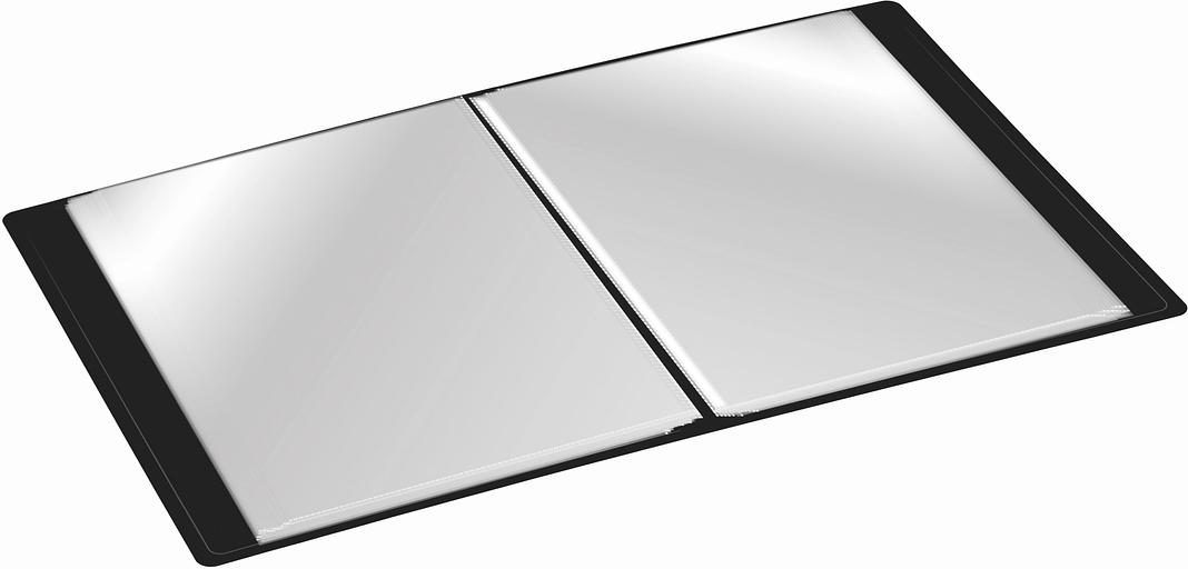 Папка с 80 прозр.вклад. Silwerhof Eco SE-V80BLK A4 пластик 0.7мм черный фото 3