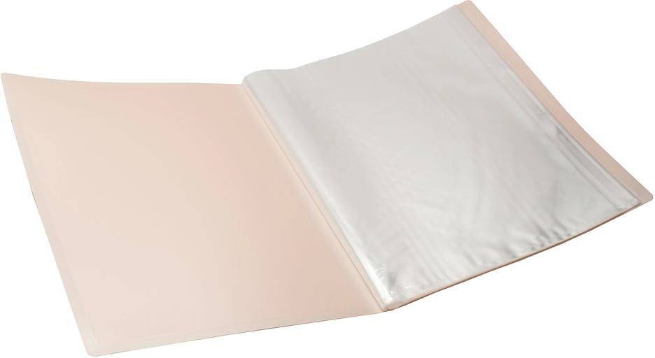 Папка-портфолио с 40 прозр.вклад. Silwerhof Create SCR-P40CR A4 пластик 0.7мм карм.на лиц.стор. кремовый фото 3