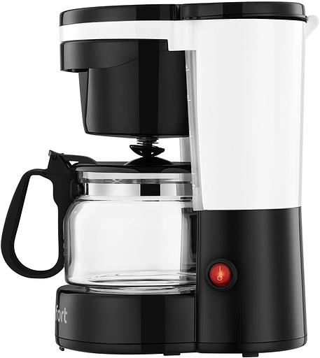 Кофеварка капельная Kitfort КТ-7486 550Вт черный/белый фото 3