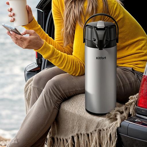 Диспенсер автоматический Kitfort КТ-1257 3000мл. серебристый/черный фото 6