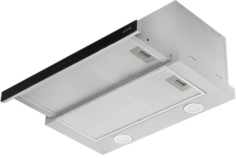 Вытяжка встраиваемая Gorenje TH60E8SGB серебристый управление: кнопочное (1 мотор) фото 1