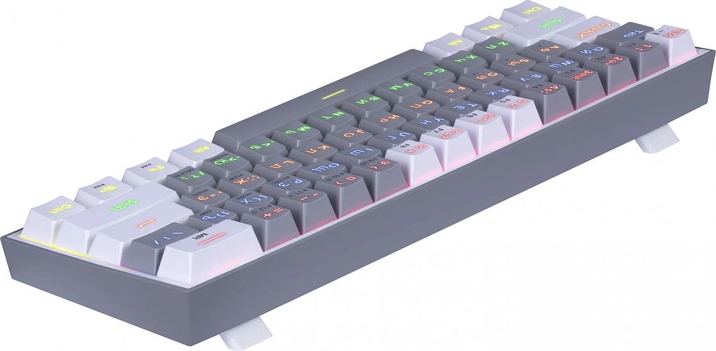 Клавиатура Redragon Fizz механическая белый/серый USB Multimedia for gamer LED (72602) кабель 1.8м фото 9