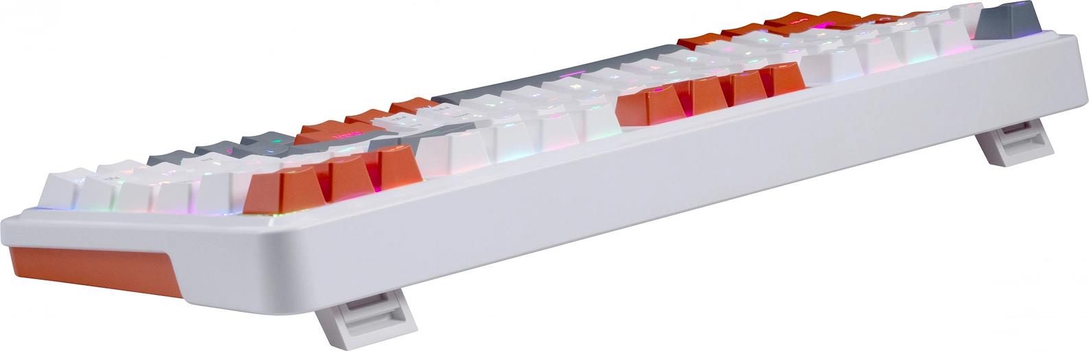 Клавиатура Redragon Gloria механическая белый/оранжевый USB Multimedia for gamer LED (72216) кабель 1.8м фото 9