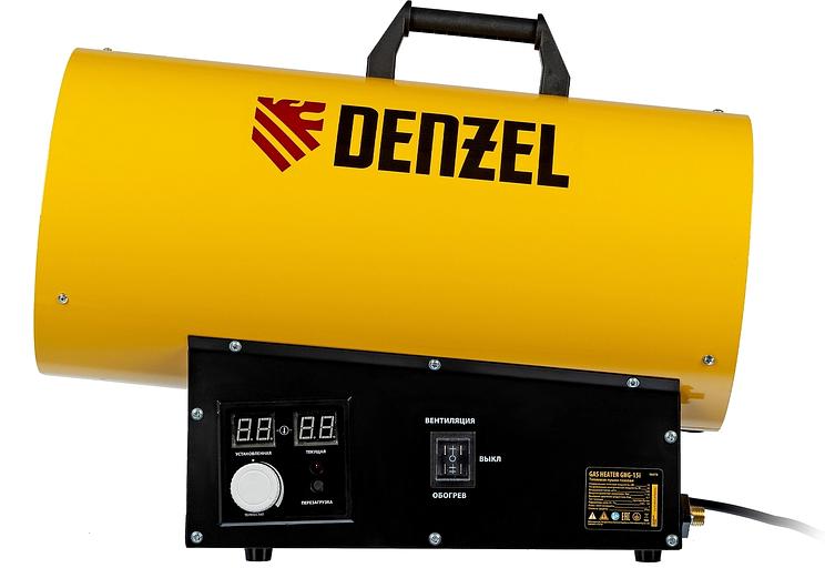 Тепловая пушка газовая Denzel GHG-15i 15000Вт желтый/черный фото 7