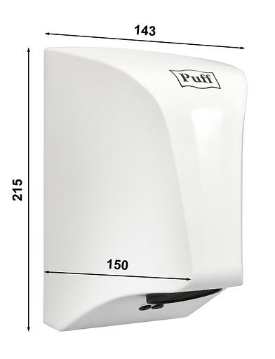 Сушилка для рук Puff 8809 850Вт белый фото 6
