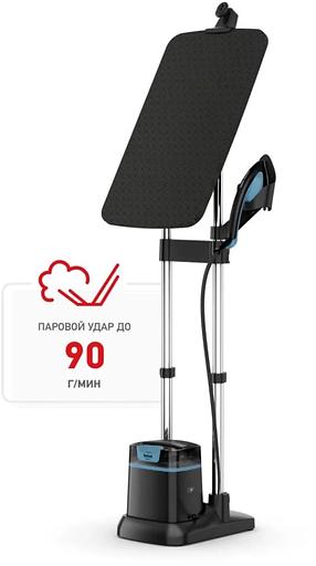 Отпариватель напольный Tefal Ixeo+ QT1511E0 2980Вт черный/голубой фото 4
