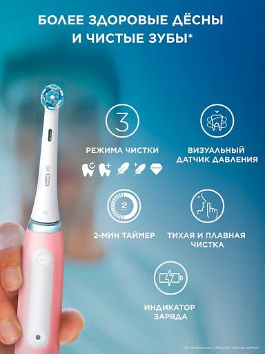 Зубная щетка электрическая Oral-B IO_S3_BLUSH PINK розовый фото 5