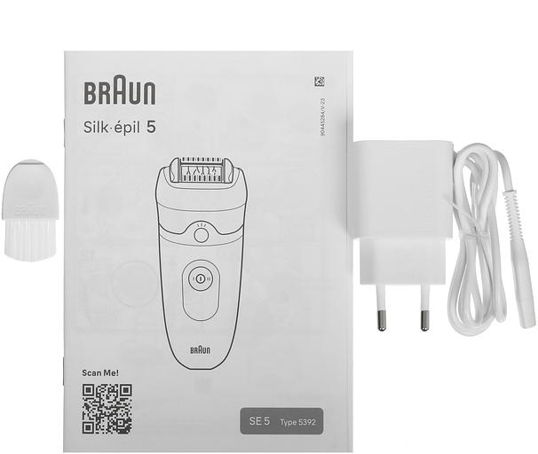 Эпилятор Braun SE5-000 скор.:2 насад.:1 от аккум. белый фото 7