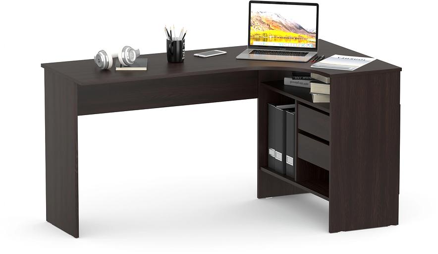 Стол для компьютера Сокол СПм-25 П столешница ЛДСП венге (00-00015989) фото 2