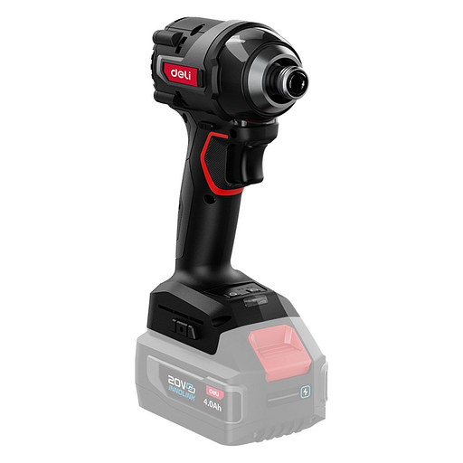 Винтоверт ударный аккумуляторный Deli DE-QZ20-1A4 (1АКБ*4Ач + ЗУ, 20V, 200Нм, 0-3600об/мин, 0-3600уд/мин, сумка) фото 4