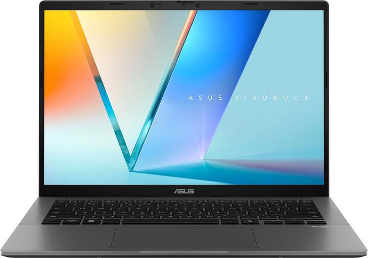 Ноутбук Asus VivoBook S14 S3407QA-SF044W Snapdragon X X1-26-100 16Gb SSD1Tb Qualcomm Adreno 14" OLED FHD+ (1920x1200) Windows 11 Home grey WiFi BT Cam (90NB16B2-M004B0) фото 1