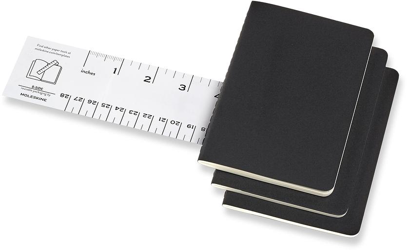 Блокнот Moleskine CAHIER JOURNAL QP314 Pocket 90x140мм обложка картон 64стр. пунктир черный (3шт) фото 8
