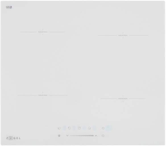 Индукционная варочная поверхность Zugel ZIH604W белый фото 1