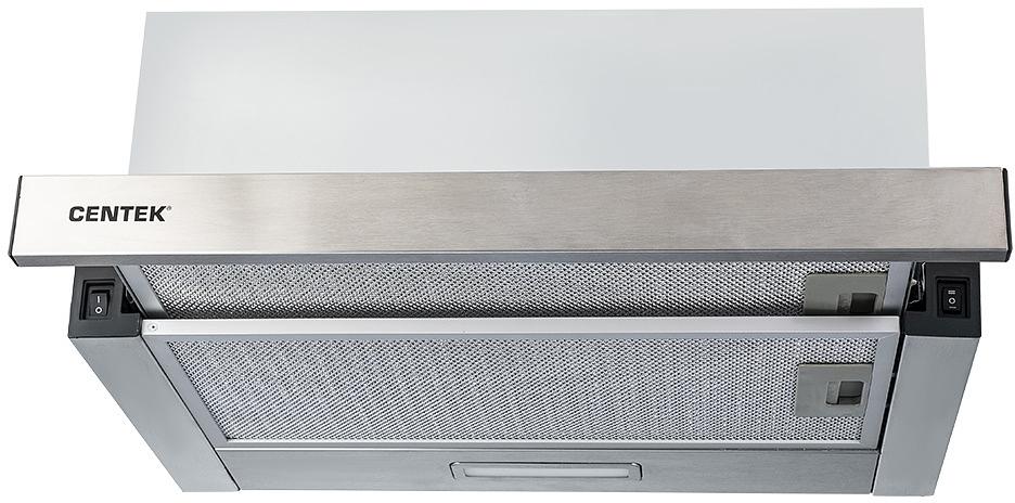 Вытяжка встраиваемая Centek CT-1840-60 серый управление: кнопочное (1 мотор) фото 2