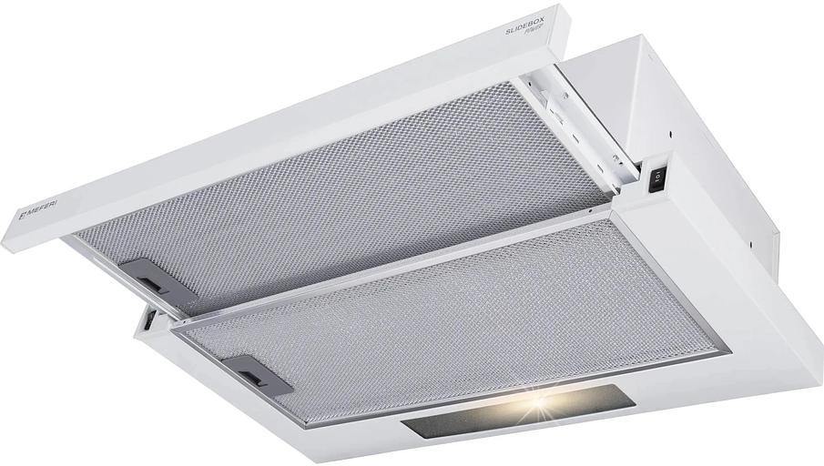 Вытяжка встраиваемая Meferi Power SLIDEBOX60WH белый управление: кнопочное (1 мотор) фото 10