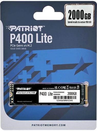 Накопитель SSD Patriot PCIe 4.0 x4 2TB P400LP2KGM28H P400 M.2 2280 фото 4