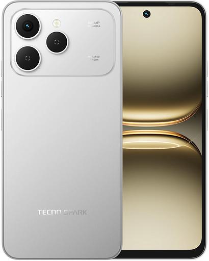 Смартфон Tecno Spark 40 256Gb 8Gb серый моноблок 3G 4G 6.78" 1080x2436 Android 14 64Mpix 802.11 a/b/g/n/ac NFC GPS GSM900/1800 GSM1900 Protect фото 1