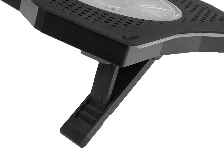 Подставка для ноутбука Digma D-NCP180-2x110RGB 18" 410x280x34мм 20дБ 2xUSB 2x 110ммFAN 700г Fan-control пластик ABS черный фото 2