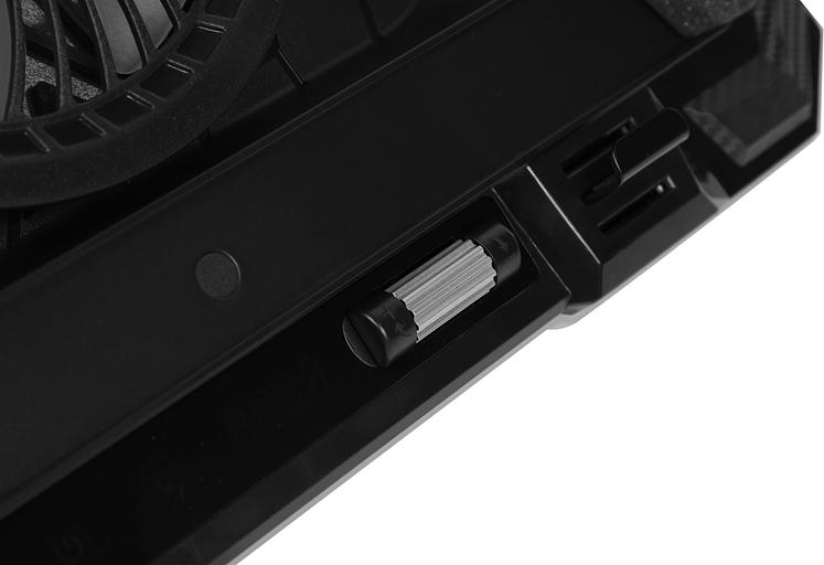 Подставка для ноутбука Digma D-NCP190-1x100RGB 19" 428x316x58мм 52дБ 2xUSB 1x 140ммFAN 1280г Fan-control металл/пластик черный фото 2