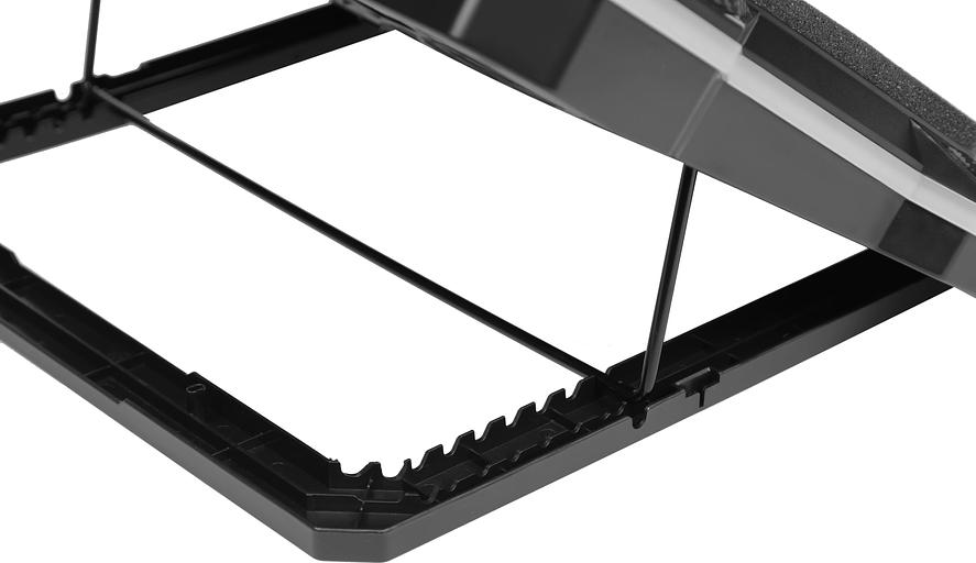 Подставка для ноутбука Digma D-NCP190-1x100RGB 19" 428x316x58мм 52дБ 2xUSB 1x 140ммFAN 1280г Fan-control металл/пластик черный фото 6