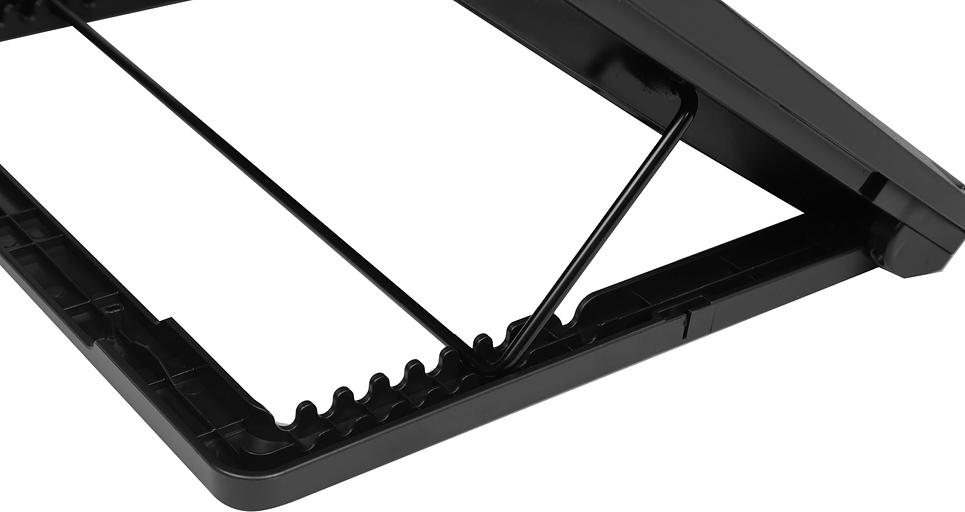 Подставка для ноутбука Digma D-NCP170-2x110RGB 18" 400x288x45мм 52дБ 2xUSB 2x 110ммFAN 1250г Fan-control металл/пластик черный фото 4