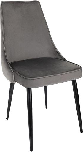 Стул для дома Бюрократ CH-K4 т.серый Holland 18 металл черный на ножках (CH-K4_1/HL18) фото 1