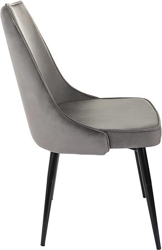 Стул для дома Бюрократ CH-K4 т.серый Holland 18 металл черный на ножках (CH-K4_1/HL18) фото 4