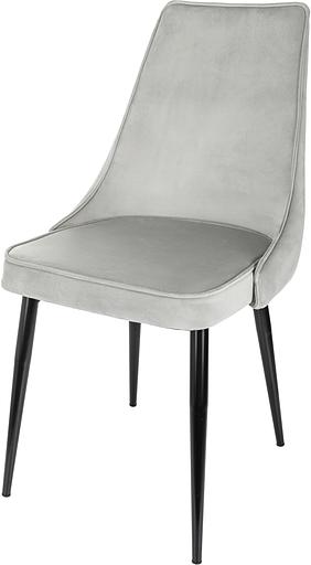 Стул для дома Бюрократ CH-K4 св.серый Holland 09 металл черный на ножках (CH-K4_1/HL09) фото 3