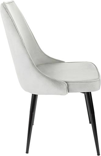 Стул для дома Бюрократ CH-K4 св.серый Holland 09 металл черный на ножках (CH-K4_1/HL09) фото 4