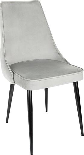 Стул для дома Бюрократ CH-K4_2 комплект 2шт св.серый Holland 09 металл черный на ножках (CH-K4_1/HL09_2) фото 2