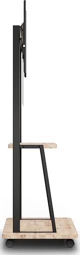 Стойка для телевизора Holder PR-108 черный/береза 32"-65" макс.80кг напольный мобильный фото 3