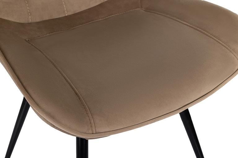 Стул для дома Бюрократ CH-K2 св.коричневый Holland 65 металл черный на ножках (CH-K2_1/HL65) фото 6