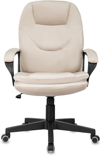 Кресло руководителя Бюрократ CH-668 светло-бежевый Holland 06 крестов. пластик фото 2