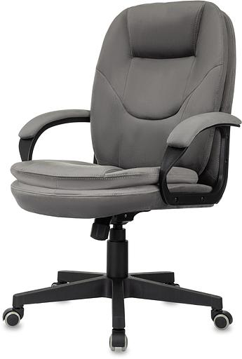 Кресло руководителя Бюрократ CH-668 темно-серый Holland 18 крестов. пластик фото 3