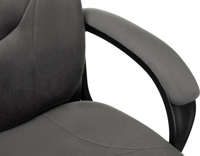 Кресло руководителя Бюрократ CH-668 темно-серый Holland 18 крестов. пластик фото 8