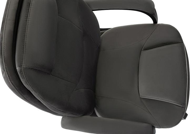 Кресло руководителя Бюрократ CH-668 темно-серый Holland 18 крестов. пластик фото 10