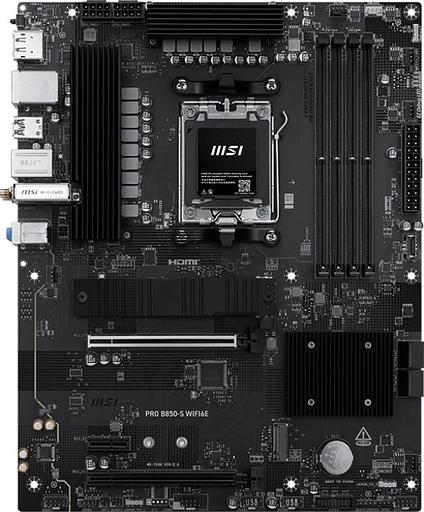Материнская плата MSI PRO B850-S WIFI6E SocketAM5 AMD B850 4xDDR5 ATX AC`97 8ch(7.1) 2.5Gg RAID+HDMI+DP фото 2