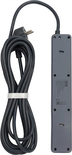 Сетевой фильтр Powercom SP-01 USB2A1CW 3,0М 3.0м (4 розетки) белый/серый (коробка) фото 2