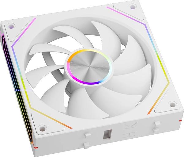 Вентилятор для корпуса PcCooler F3 X120 WH ARGB 120х120x25 белый 4-pin (F3X120-WHAC012-GL) Ret фото 4