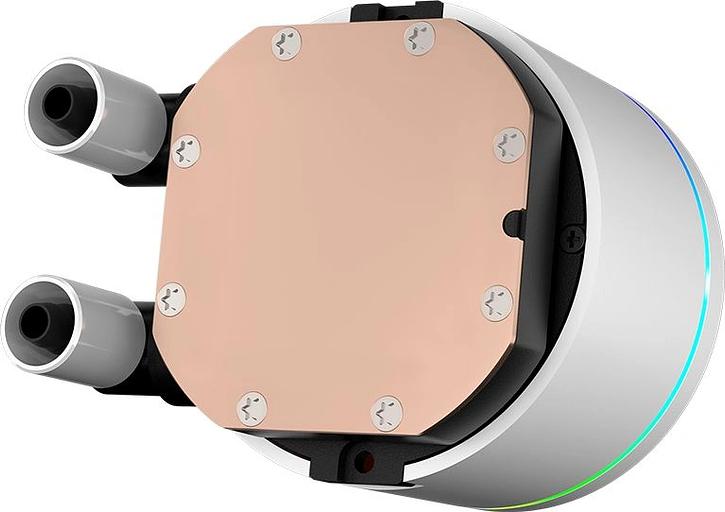 Система водяного охлаждения PcCooler DA360 Pro Digital WH ARGB Soc-AM5/AM4/1200/1700/1851 белый 4-pin Al LCD 300W Ret (DA360PRO-WHAWXL-GL) фото 3