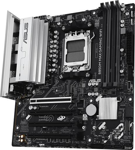 Материнская плата Asus B850M MAX GAMING WIFI SocketAM5 AMD B850 4xDDR5 mATX AC`97 8ch(7.1) GbLAN RAID+HDMI+DP фото 6