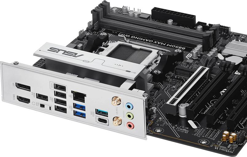 Материнская плата Asus B850M MAX GAMING WIFI SocketAM5 AMD B850 4xDDR5 mATX AC`97 8ch(7.1) GbLAN RAID+HDMI+DP фото 10