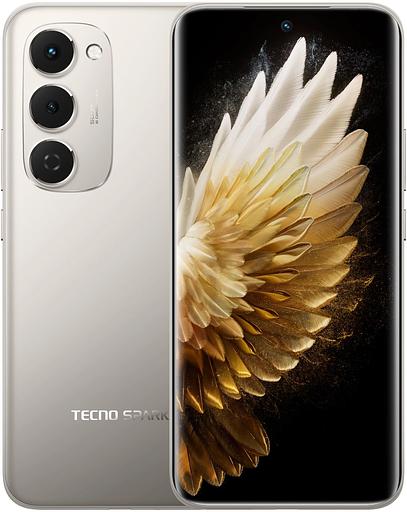 Смартфон Tecno Spark 40 Pro+ 256Gb 8Gb титан моноблок 3G 4G 2Sim 6.78" 1224x2720 Android 15 50Mpix 802.11 a/b/g/n/ac/ax NFC GPS GSM900/1800 Protect FM фото 1