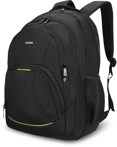 Рюкзак для ноутбука 15.6" Digma Stash S1 черный полиэстер (DGBP15S1BK) фото 3