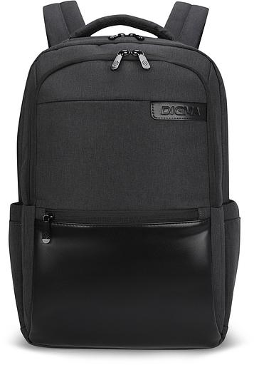 Рюкзак для ноутбука 15.6" Digma Business B1 черный полиэстер (DGBP15B1BK) фото 1