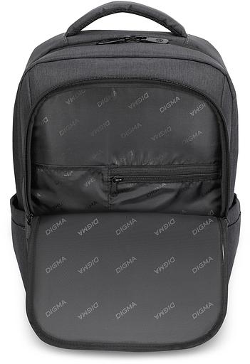 Рюкзак для ноутбука 15.6" Digma Business B1 черный полиэстер (DGBP15B1BK) фото 6
