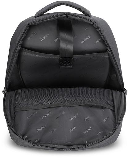 Рюкзак для ноутбука 15.6" Digma Business B1 черный полиэстер (DGBP15B1BK) фото 7