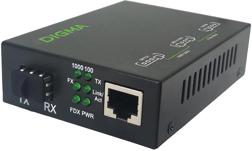 Медиаконвертер Digma DMC-1G-SFPL фото 4